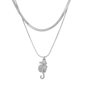 Aquatic Ballet- Silver Necklace