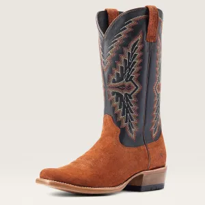 Ariat Futurity Showman Dark Copper Roughout Black Mens Boots