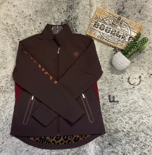Ariat Womens New Team Softshell Jacket Chocalate Plum