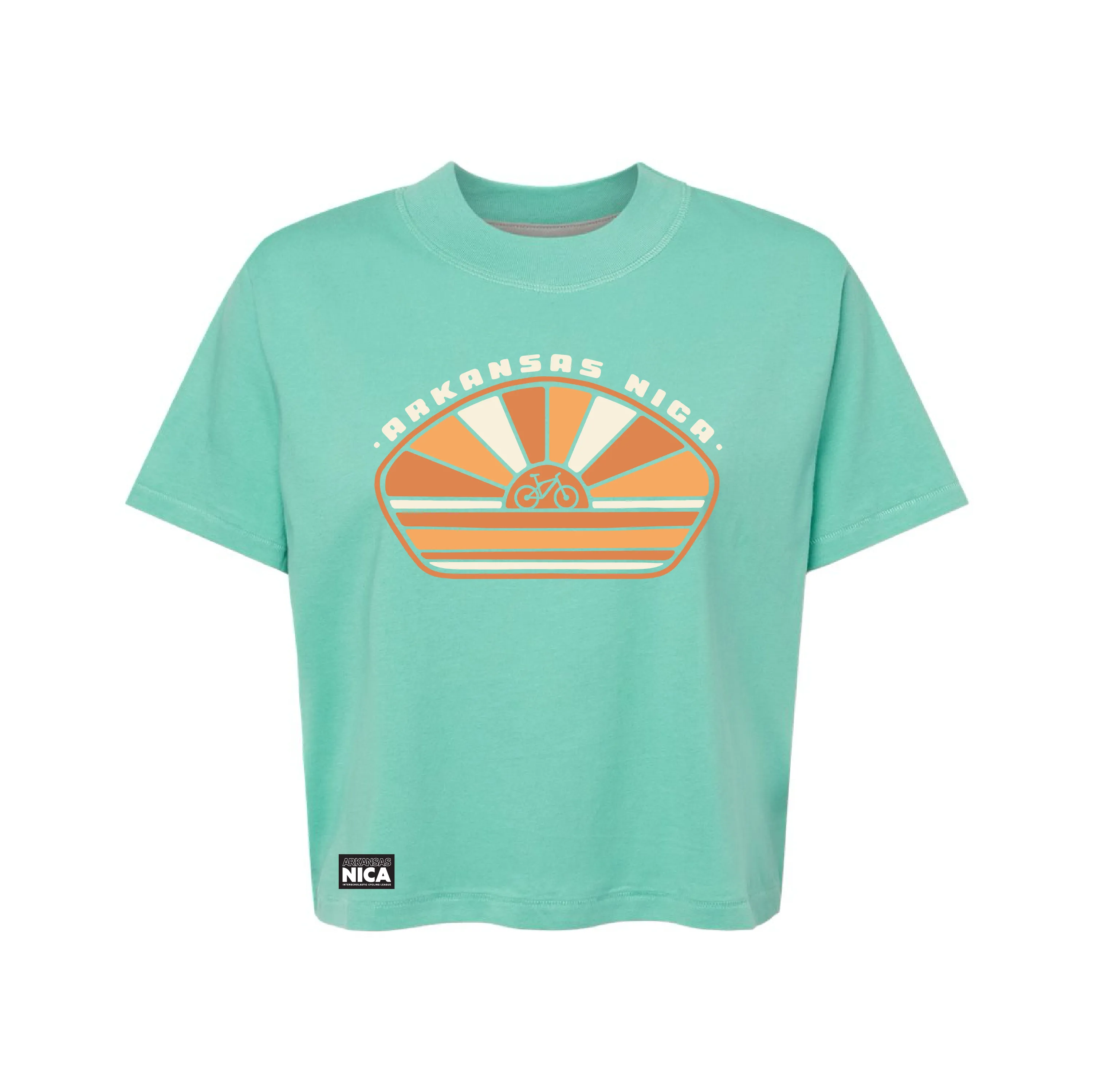 Arkansas NICA Vintage Sunset Women's Cropped Tee