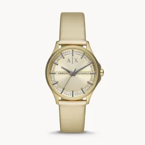 Armani Exchange Women's Lady Hampton Gold Polyurethane Women's Watch