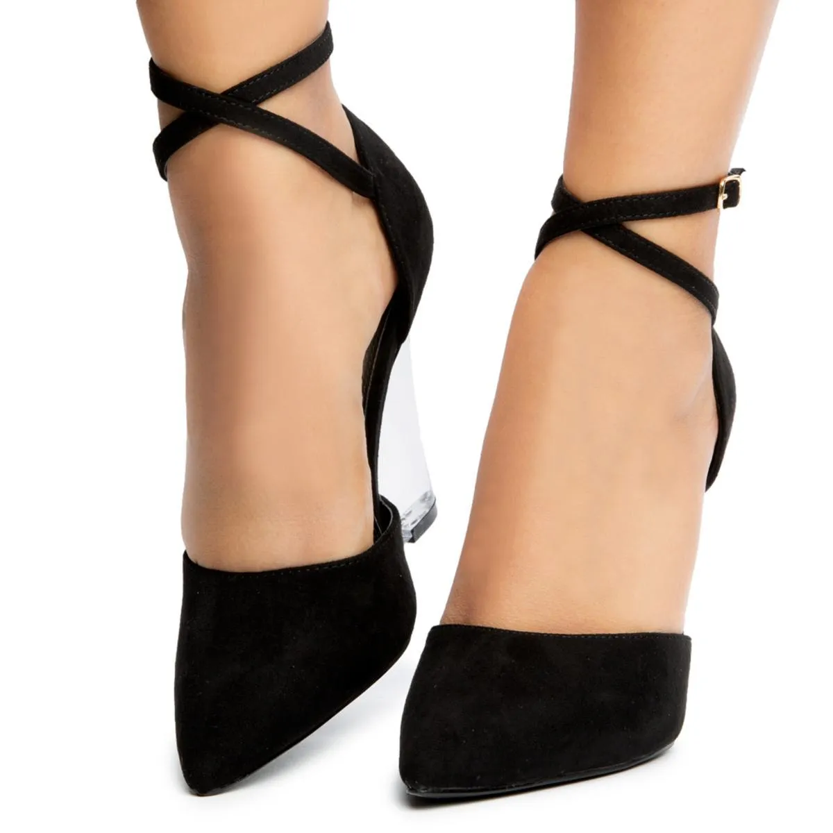 Athan-2 Pointy Toe Clear Wedges