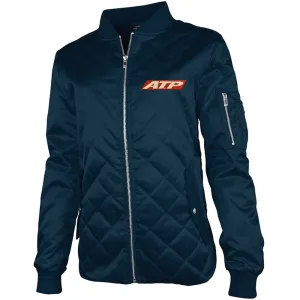 ATP Women's Quilted Flight Jacket Navy