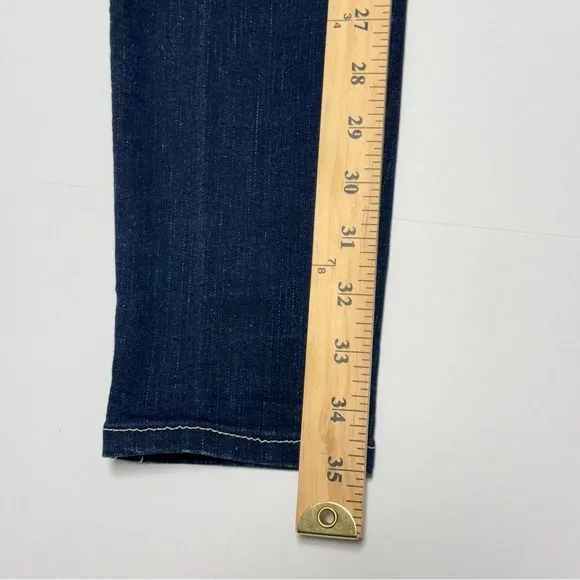 Authentic True Religion Serena Womens Blue Jeans Size 25 metal buttons Preppy