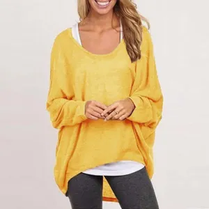 Autumn Oversized Casual Loose Batwing Long Sleeve Top Women
