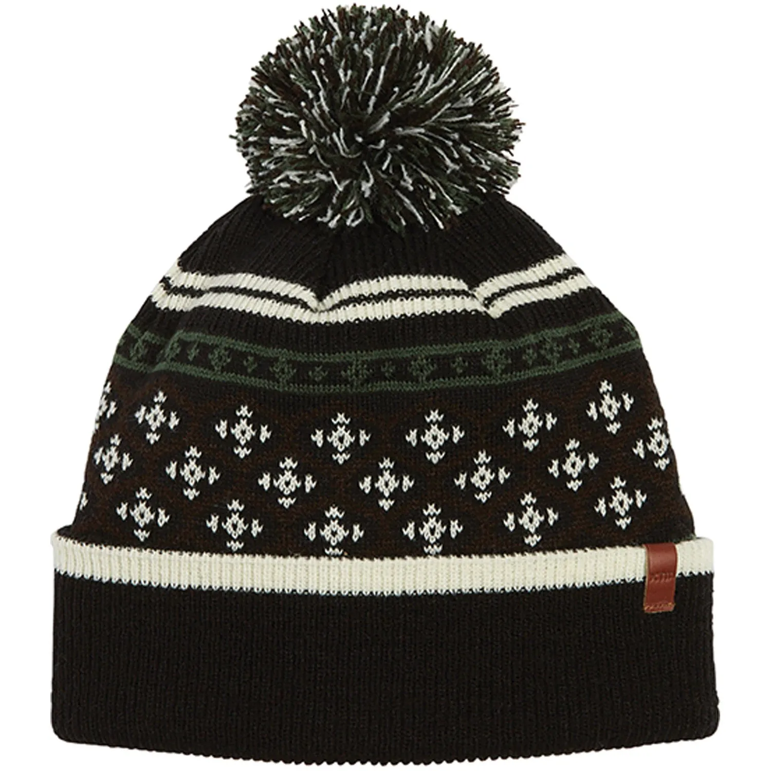Aztec Womens Patterned Pom Pom Beanie