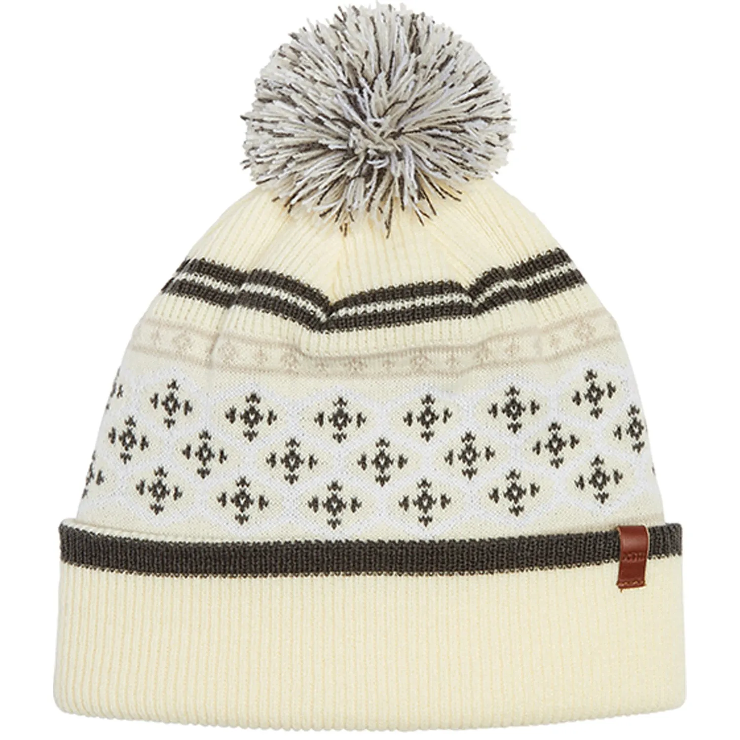 Aztec Womens Patterned Pom Pom Beanie