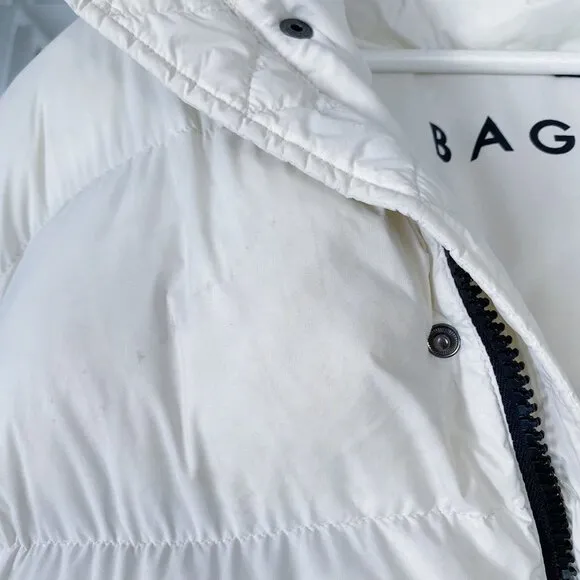 Bagatelle Puffer Hooded Jacket Relaxed Fit Ivory White XL