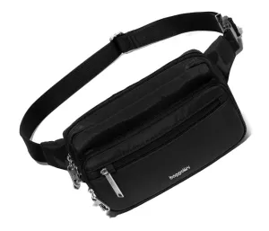 Baggallini Securtex Anti-Theft Belt Bag Sling Black