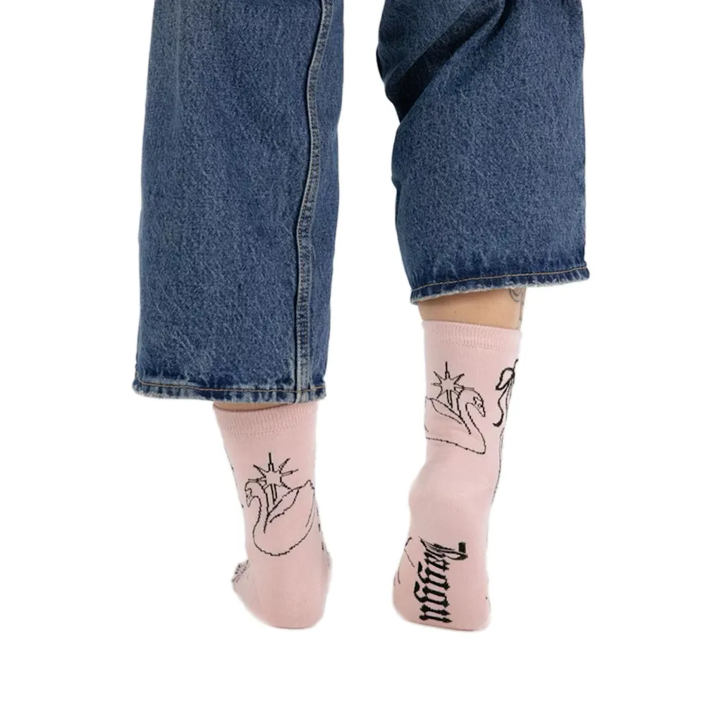 Baggu Crew Sock, Ballet Icons