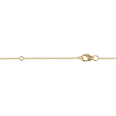 Balance Lariat | Yellow Gold with Baguette Diamond