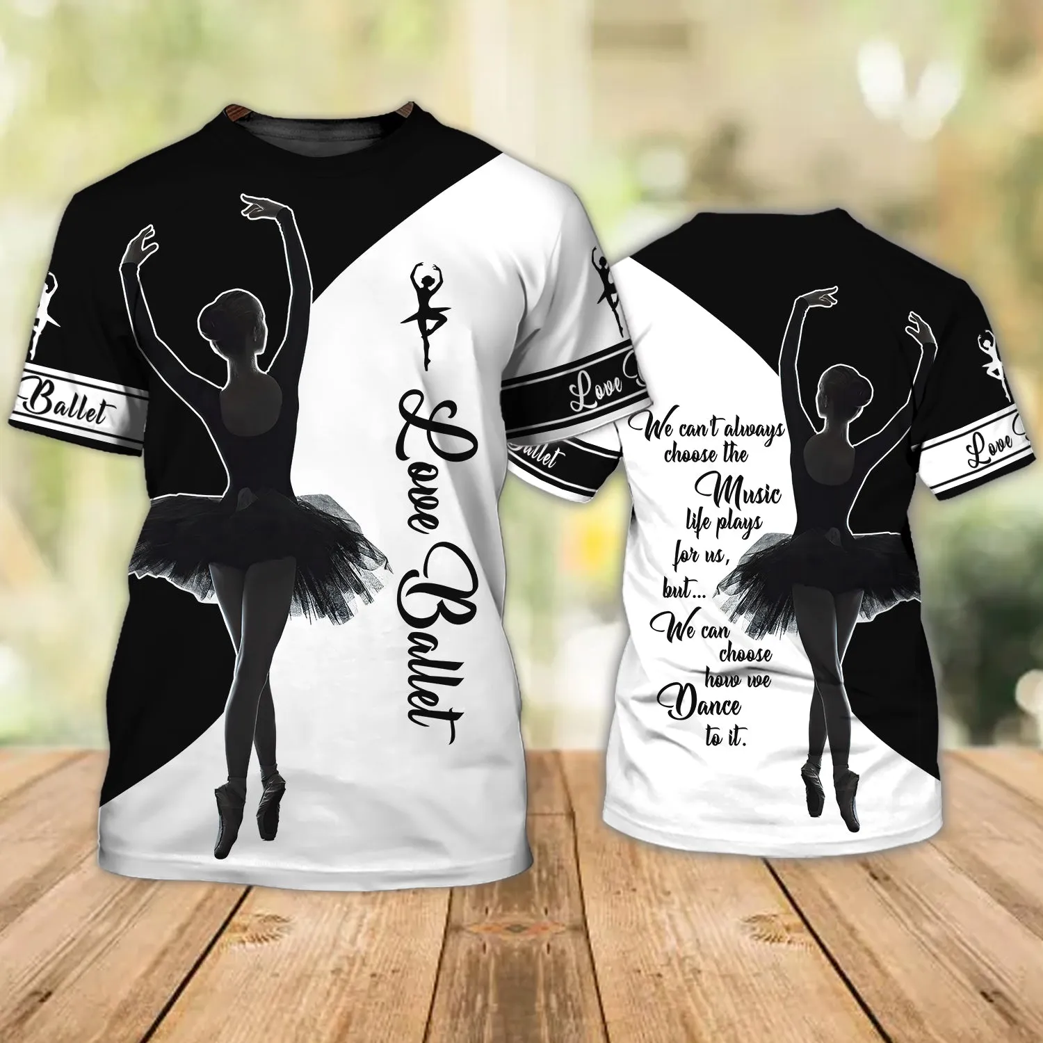 Ballet Dancer - Personalized Name 3D TShirt (NO CT) - HTA