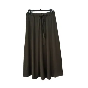 🤩Banana Republic Size S Women's Skirt olive green Midi Lined Belted boho New