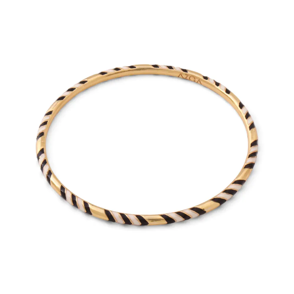 Bangle Chevron - black and ivory (s8)