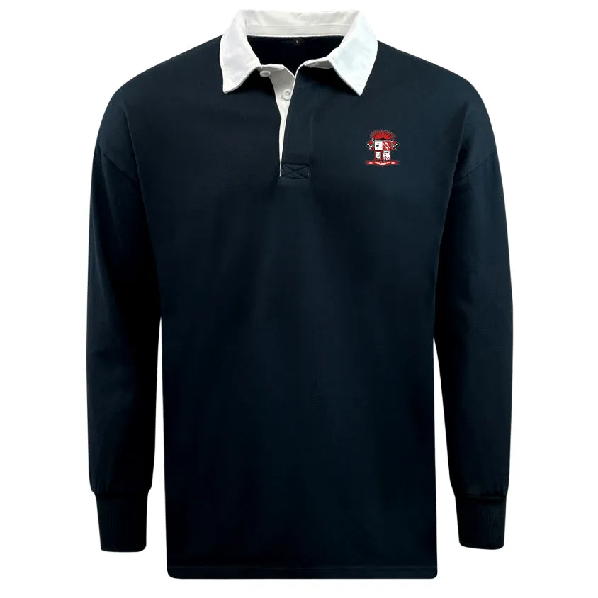 Battleship Women's Rugby Classic Long Sleeve Solid Rugby Jersey
