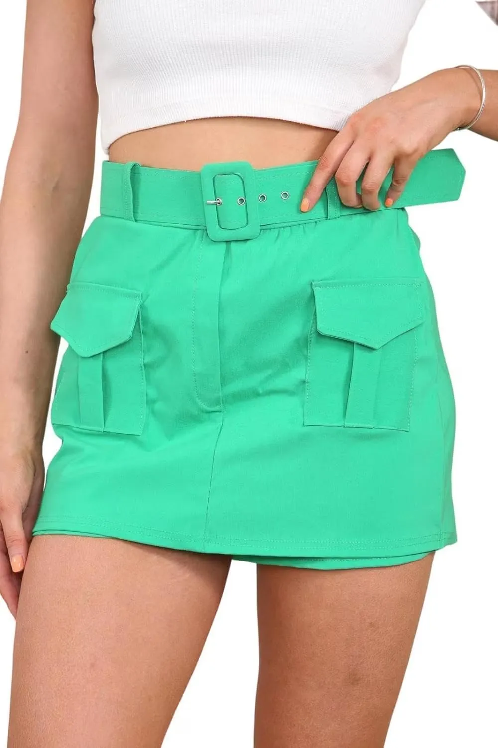 Belted Cargo Skort