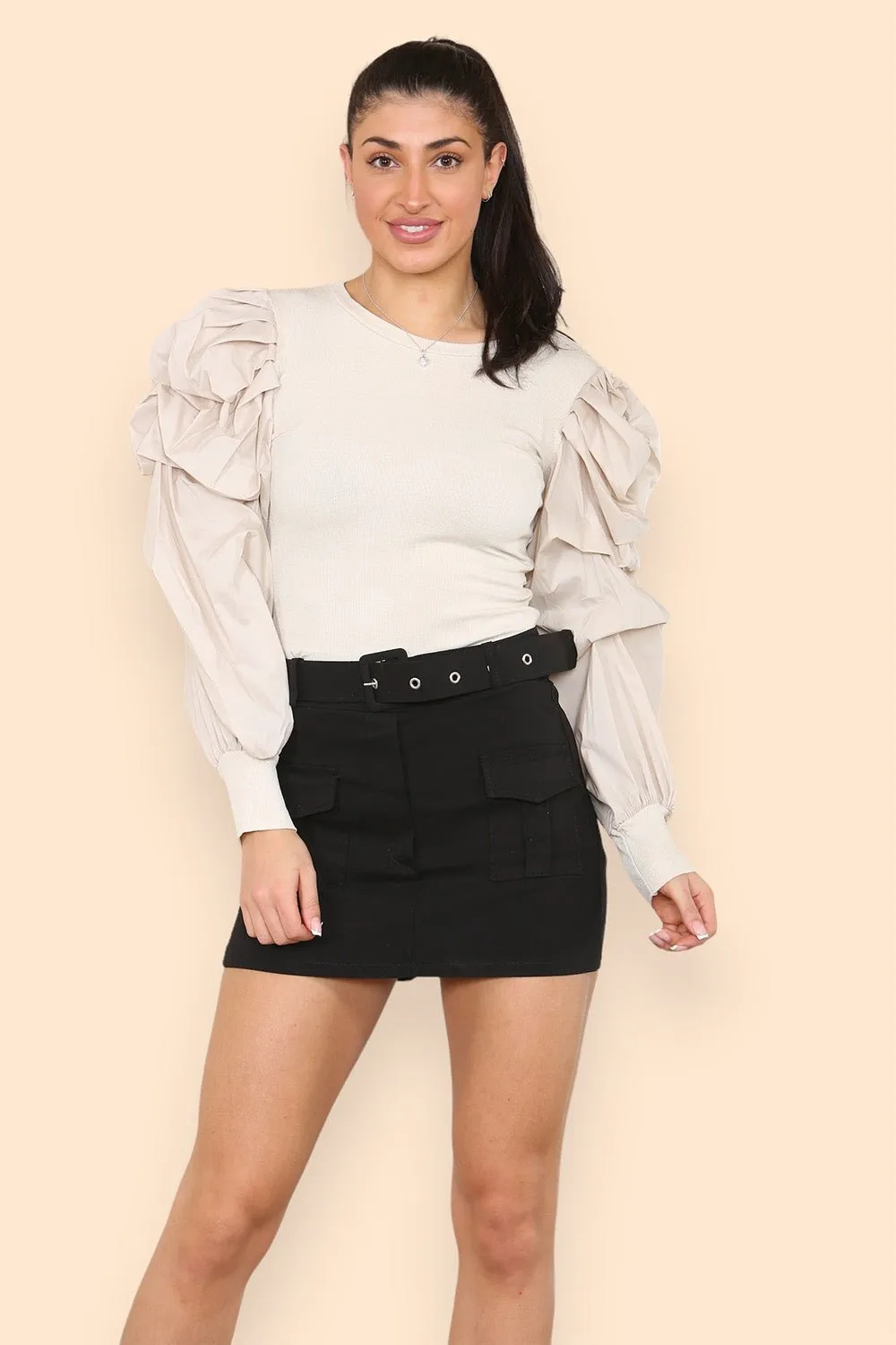 Belted Cargo Skort