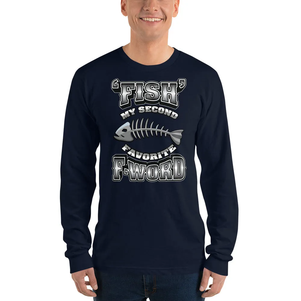 Bengali Unisex Fine Jersey Long Sleeve T-Shirt - F for Fish