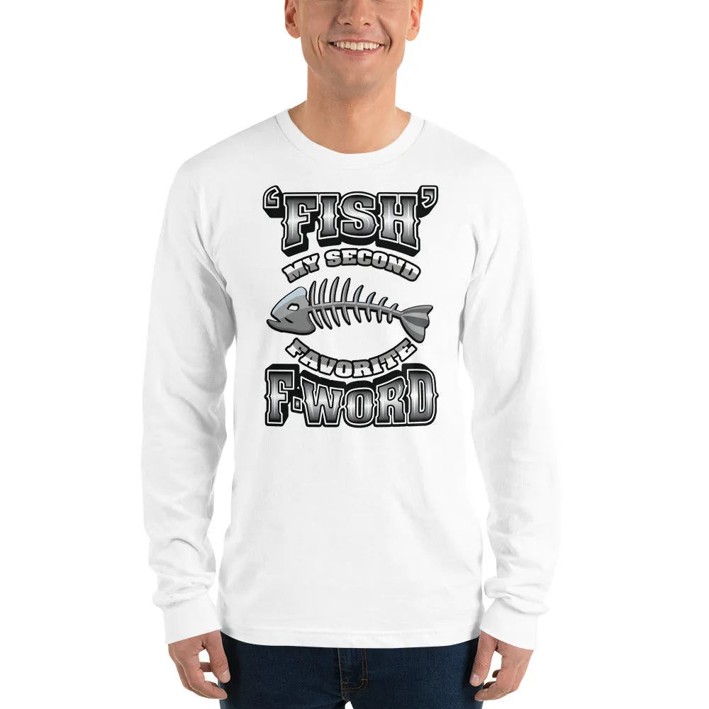 Bengali Unisex Fine Jersey Long Sleeve T-Shirt - F for Fish