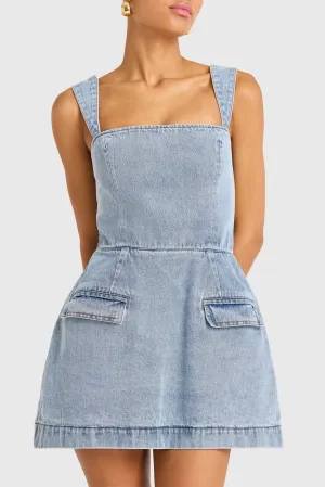 Bethany Skort Romper (Destiny Wash)