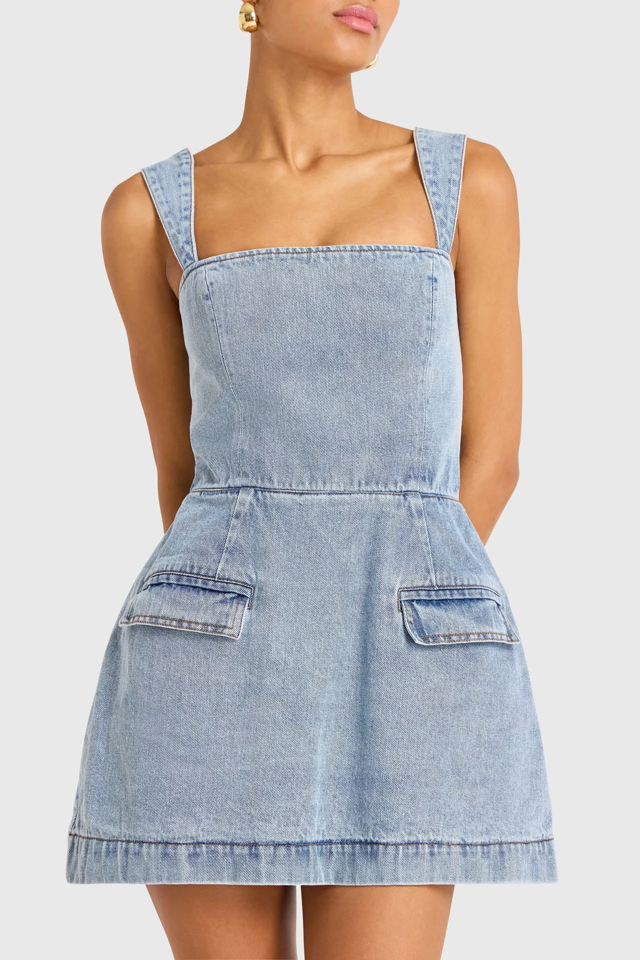 Bethany Skort Romper (Destiny Wash)