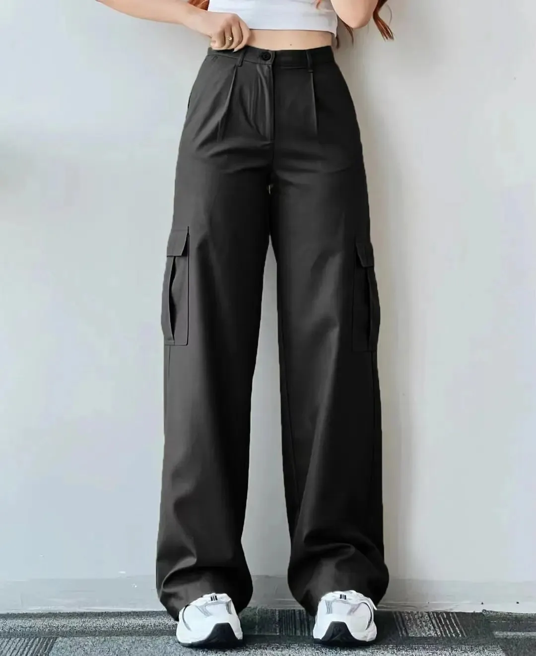 Beverley® | Vintage High Waist Cargo Pants With Straight Legs