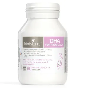 Bio Island DHA For Pregnancy 60 Capsules