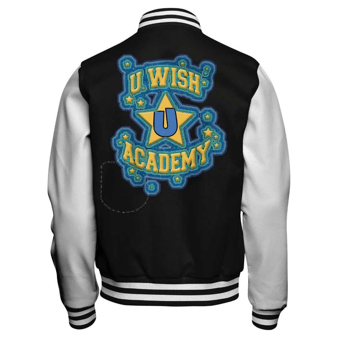 Black Santa Lettermans Jacket