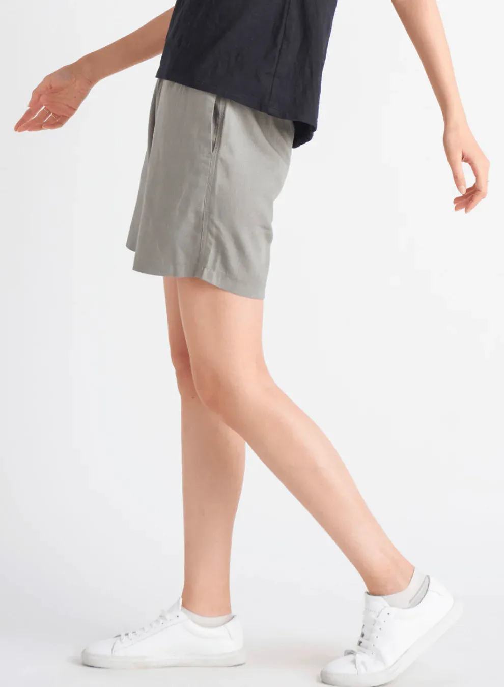 Black Tape Long Line Pull On Short