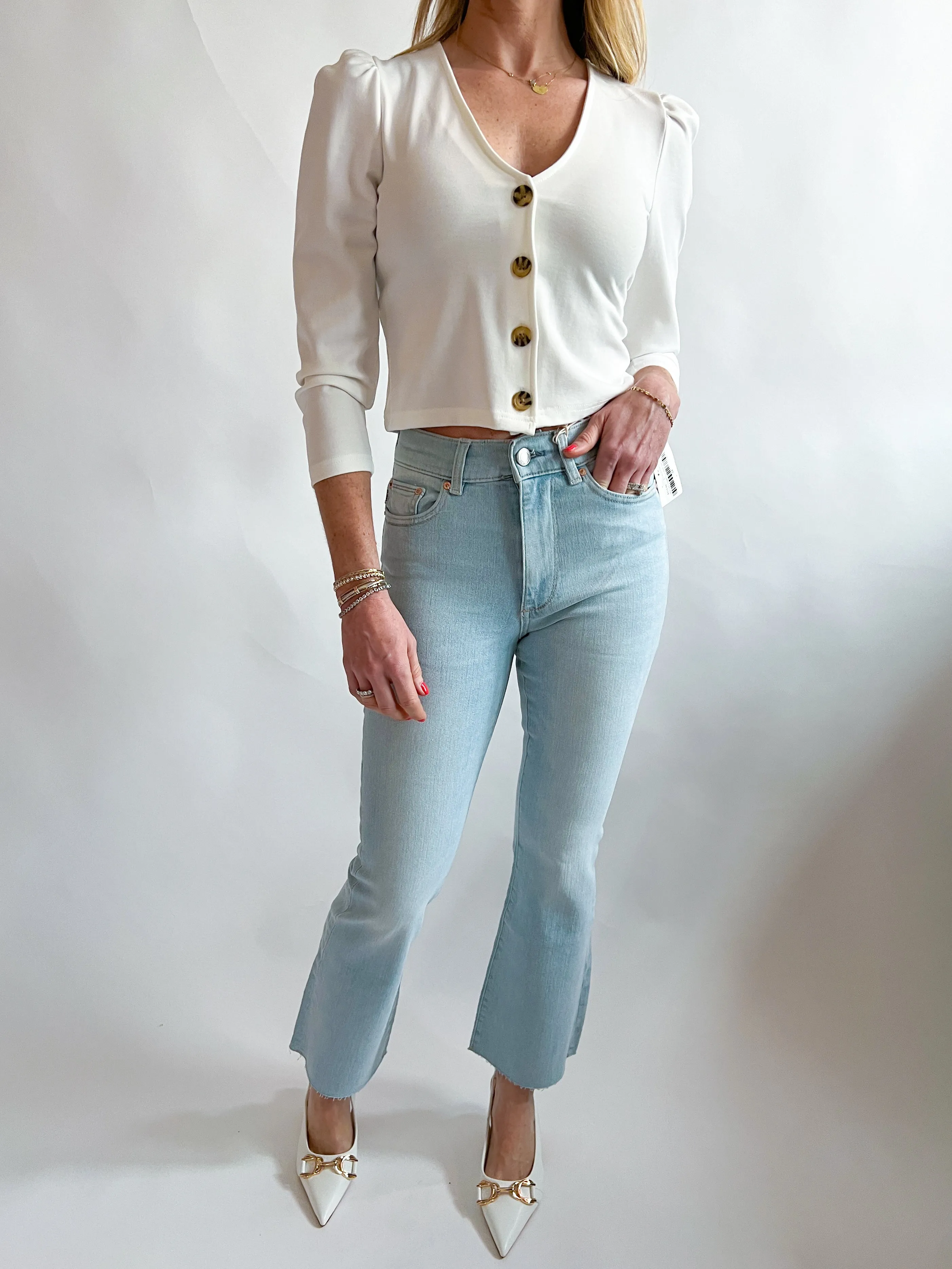 Blue Isle Bridget Crop Boot Jeans