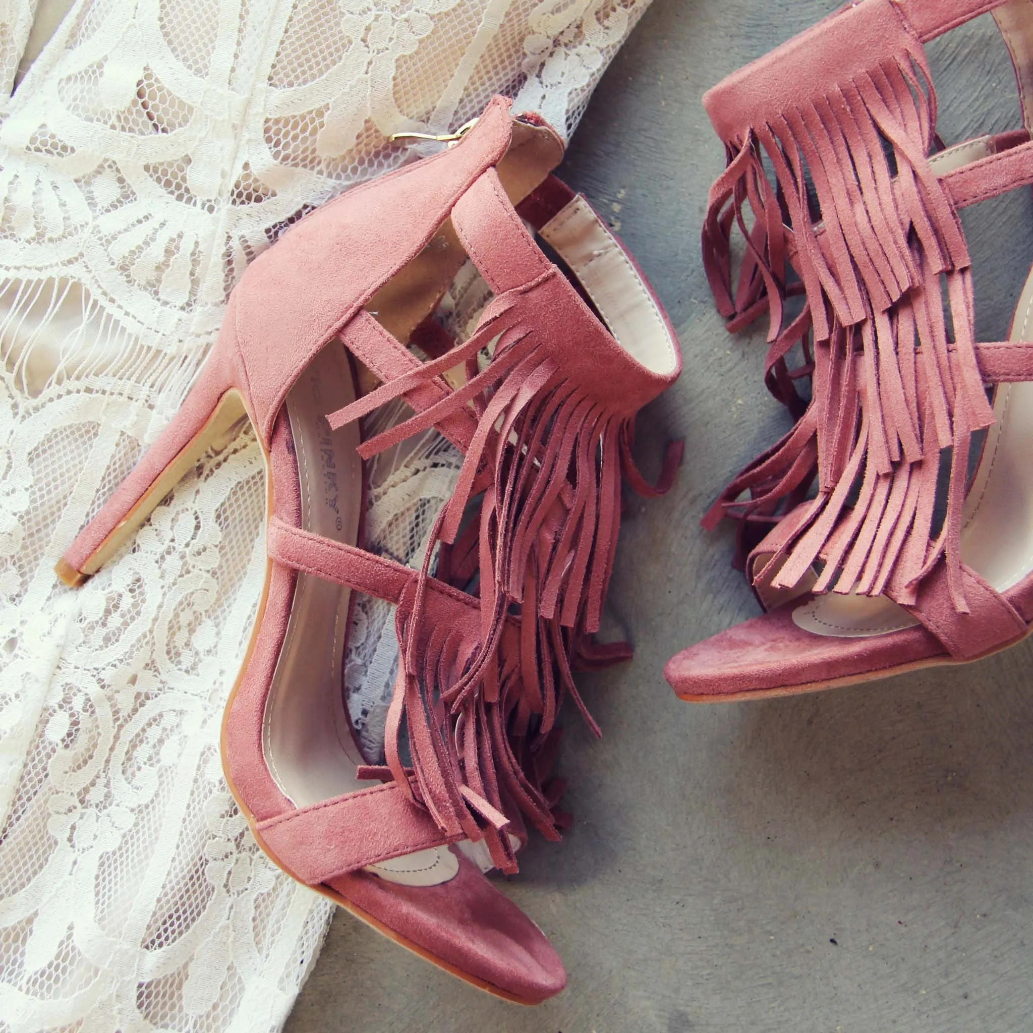 Boheme Blush Heels