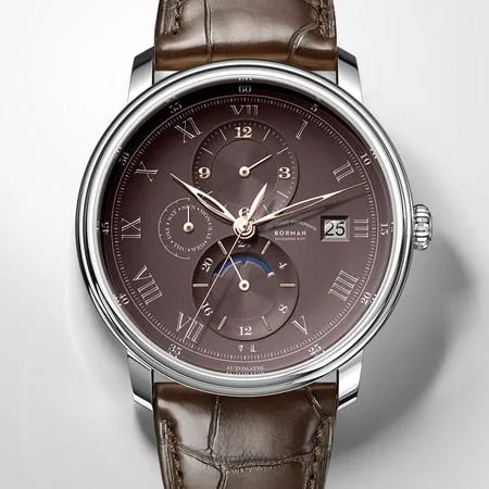 BORMAN mens automatic with week,month,date complication Model No: BORMAN3801