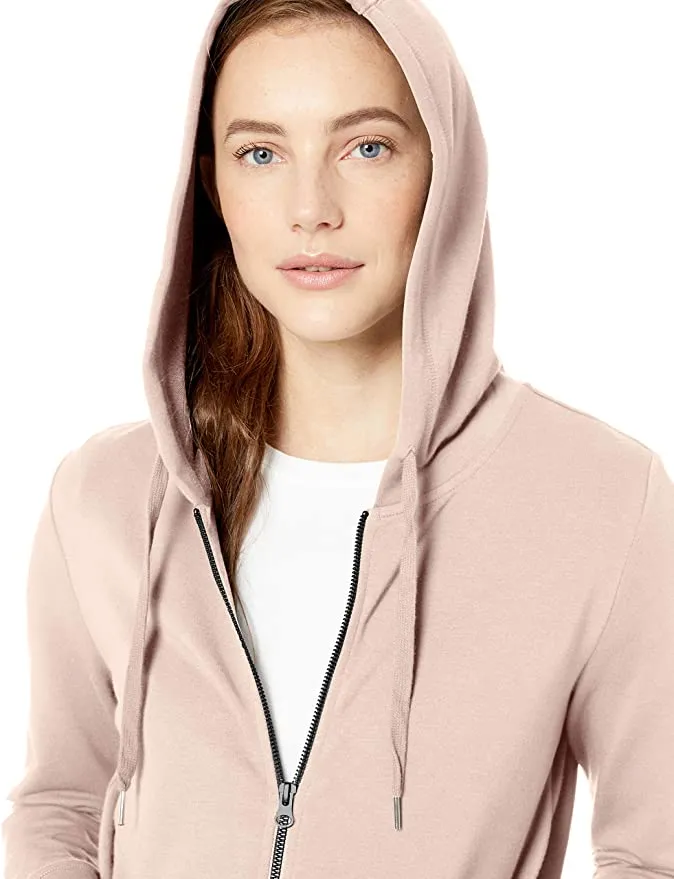Brand new super comfy Daily Ritual Women's Terry Cotton and Modal Full-Zip Hooded Sweatshirt, Sz M!