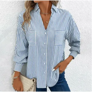 Breya® | Striped Blouse With Long Sleeves