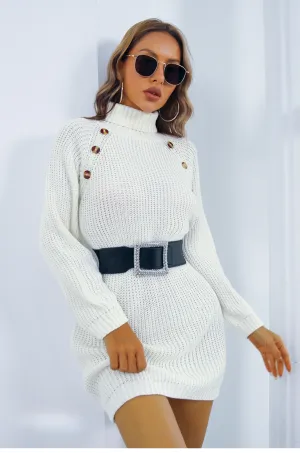 Brittany Dress - Cozy Knit Sweater Dress for Woman