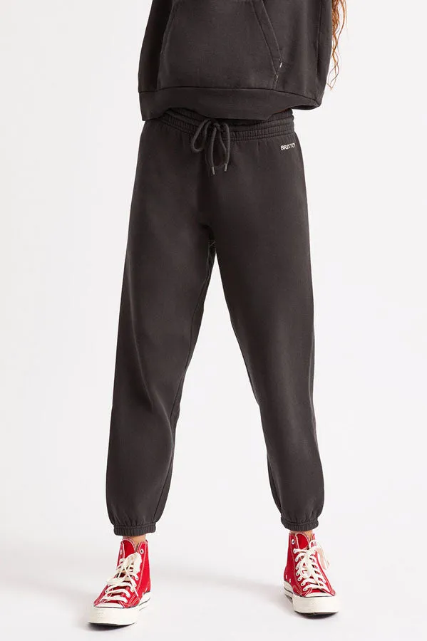Brixton Women's Vintage Sweatpant Washed Black
