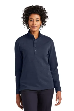 Brooks Brothers Women's Mid-Layer Stretch 1/2-Button BB18203 Navy Blazer Heather
