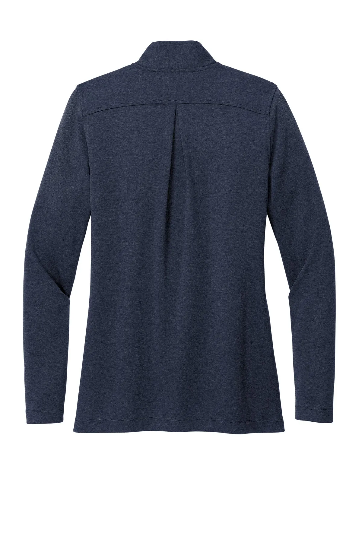 Brooks Brothers Women's Mid-Layer Stretch 1/2-Button BB18203 Navy Blazer Heather