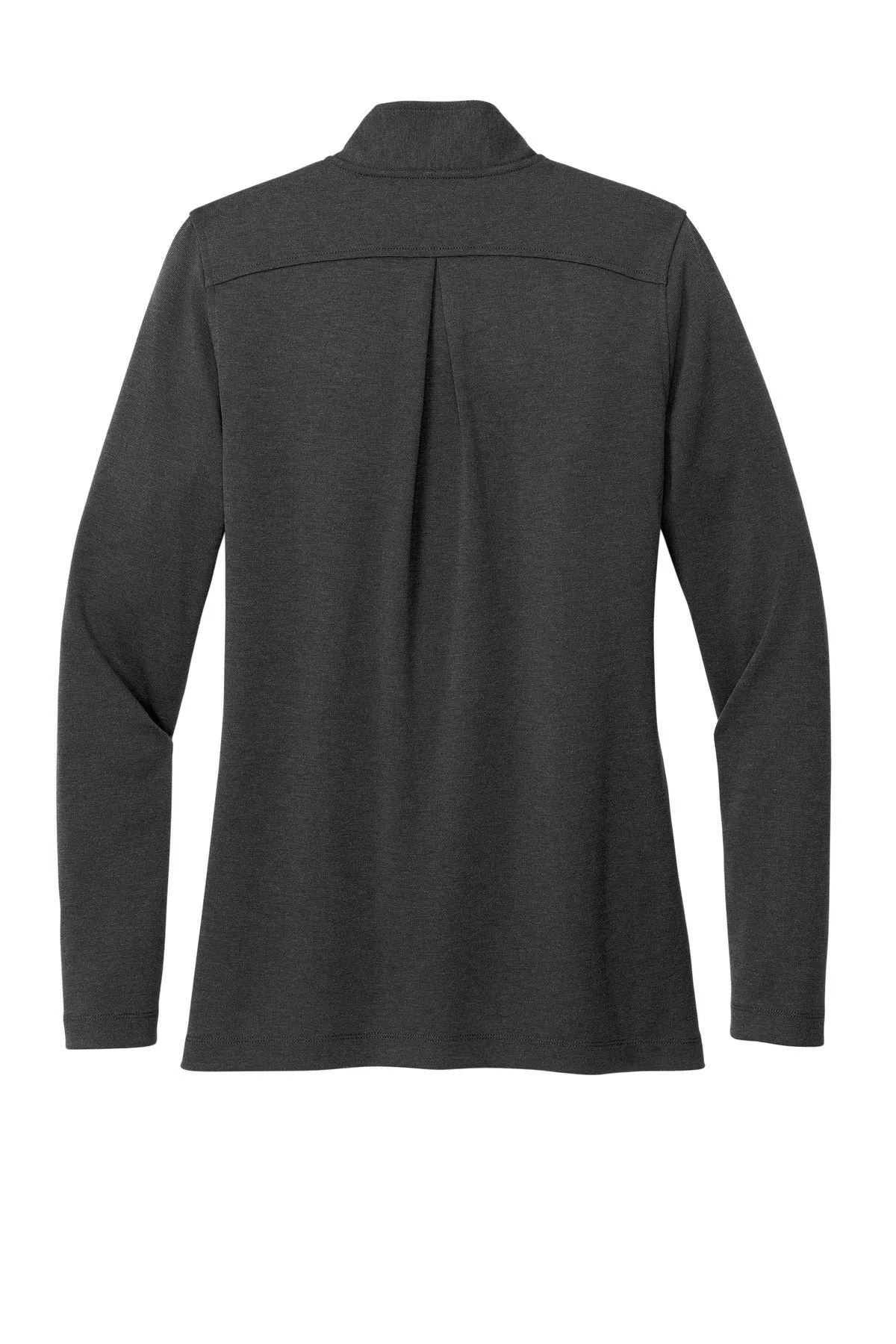 Brooks Brothers Women's Mid-Layer Stretch 1/2-Button BB18203 Windsor Grey Heather