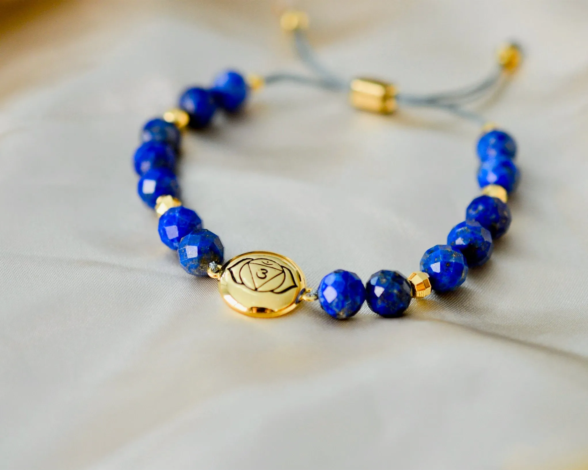 Brow Chakra Lapis Lazuli Psychic Protection & Wisdom Bracelet