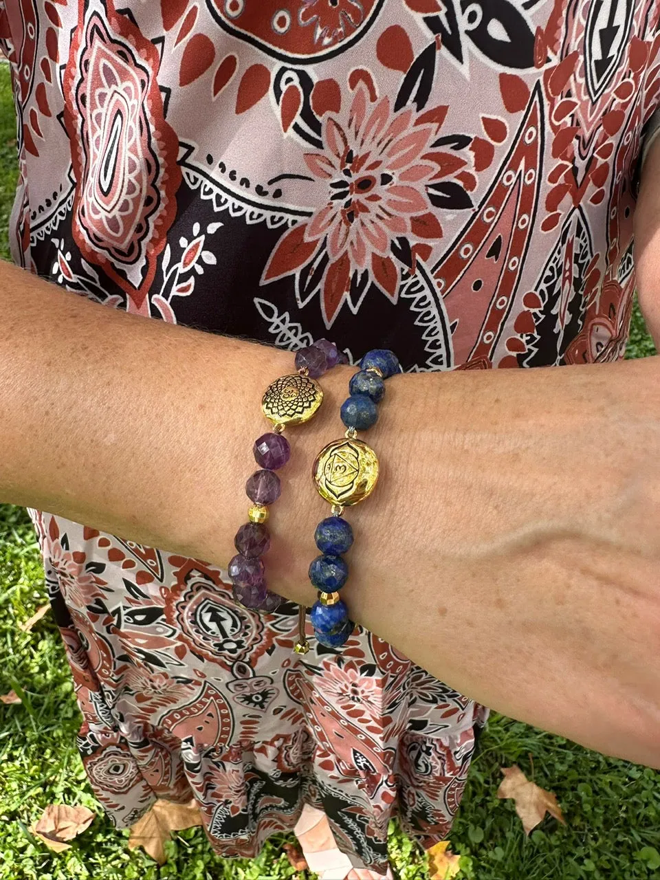 Brow Chakra Lapis Lazuli Psychic Protection & Wisdom Bracelet