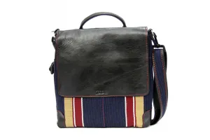 Brownred Crossbody Aso Oke Bag