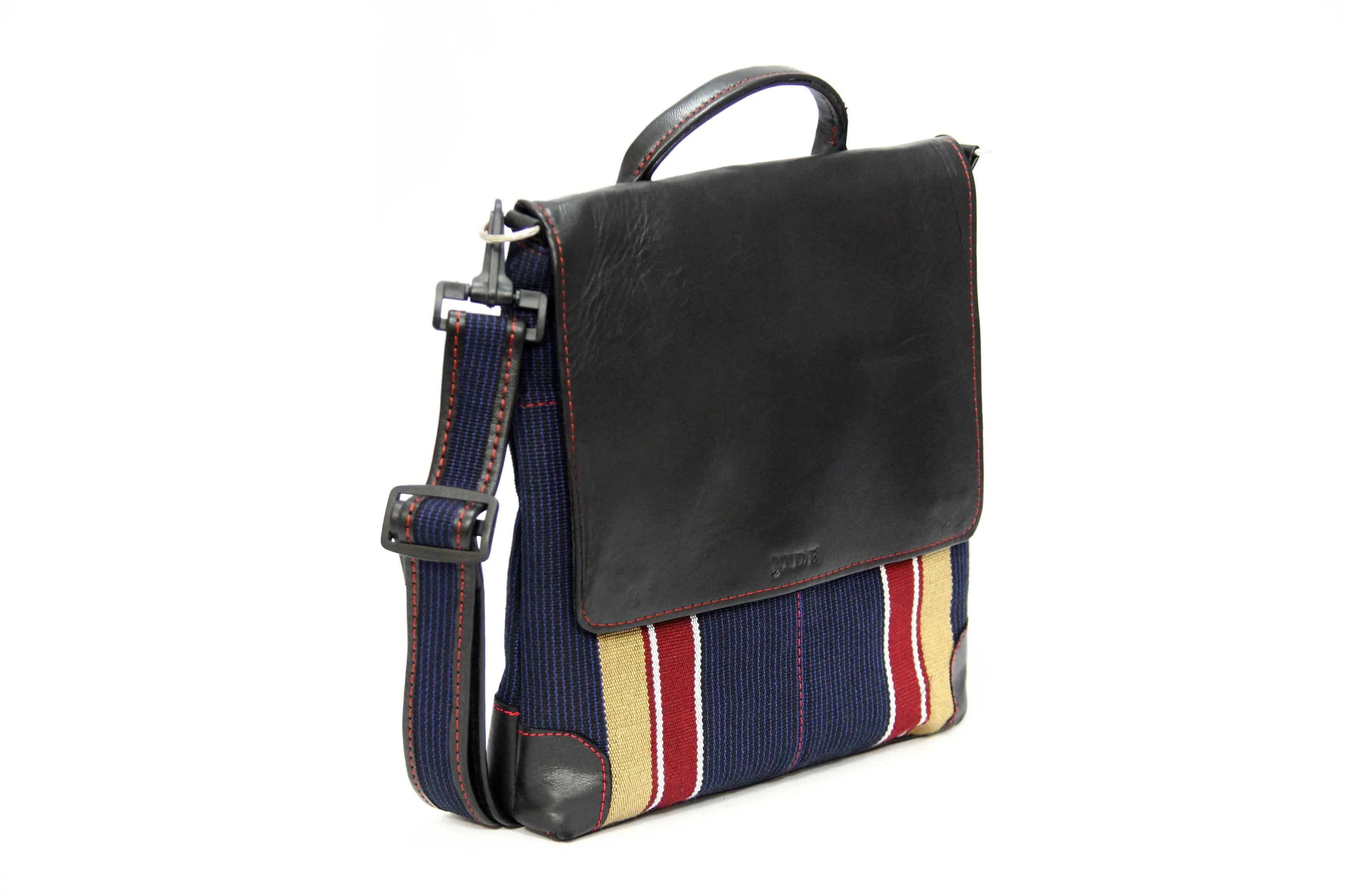 Brownred Crossbody Aso Oke Bag