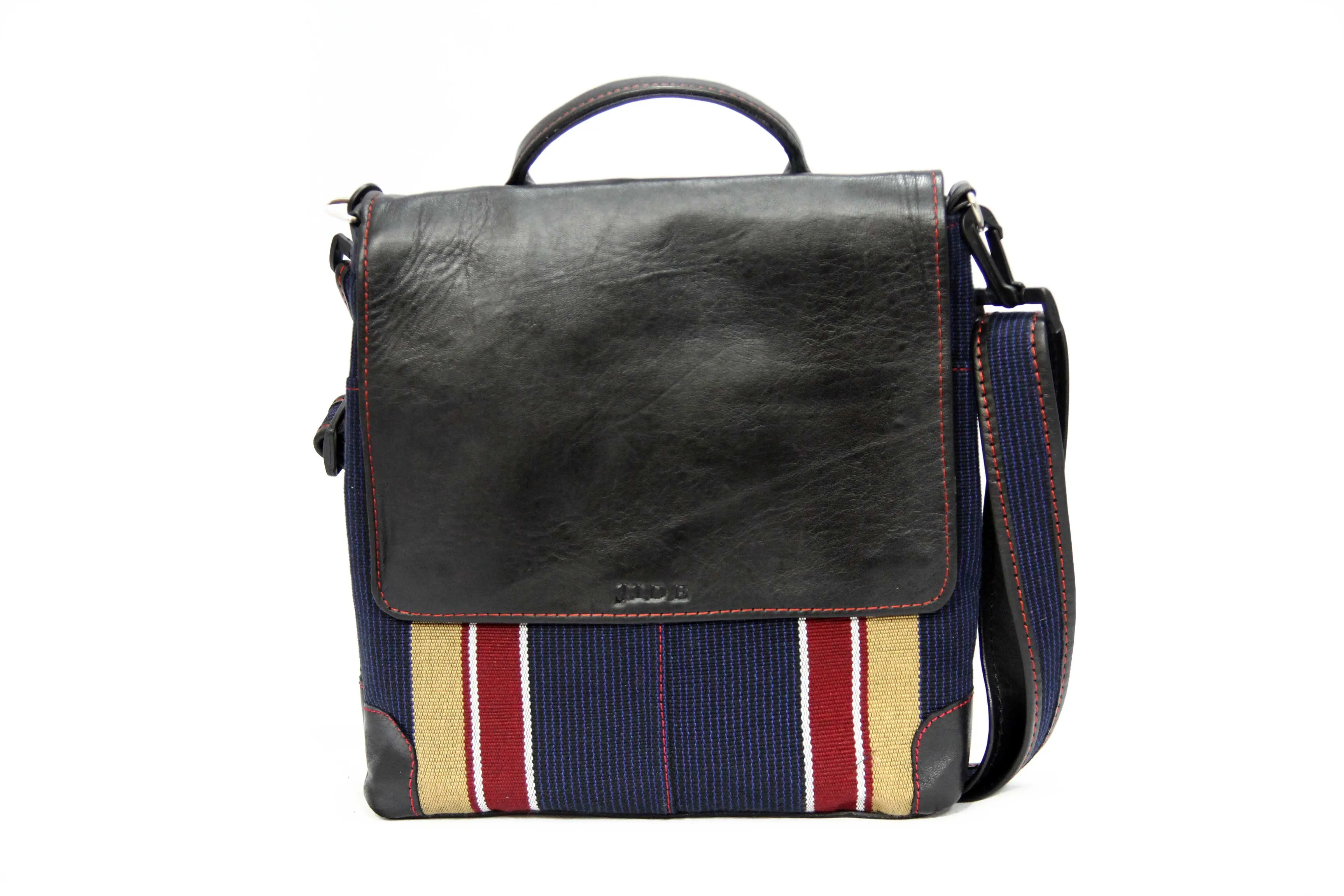 Brownred Crossbody Aso Oke Bag