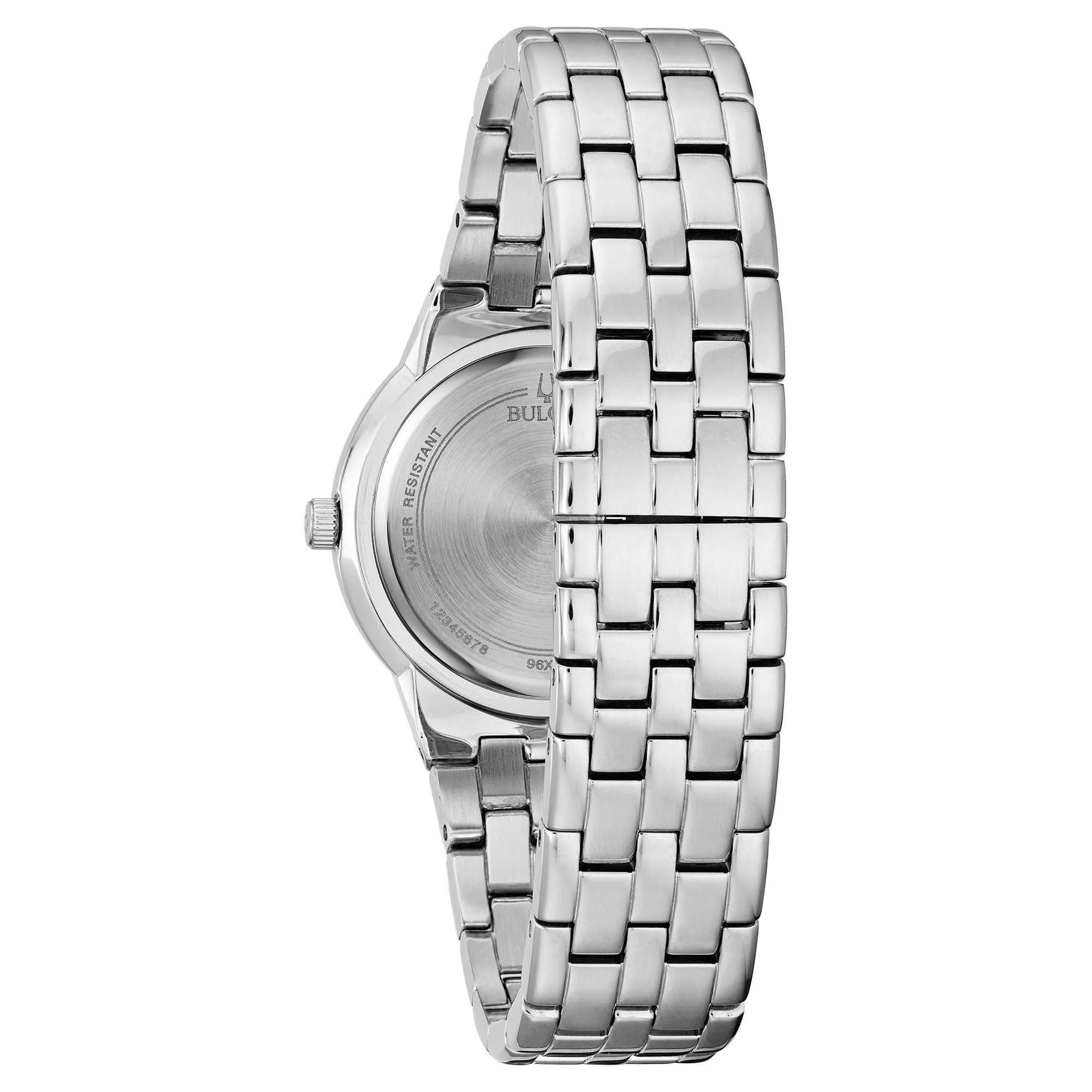 Bulova Women's Crystal MOP Dial Quartz Watch Gift Set  96X144