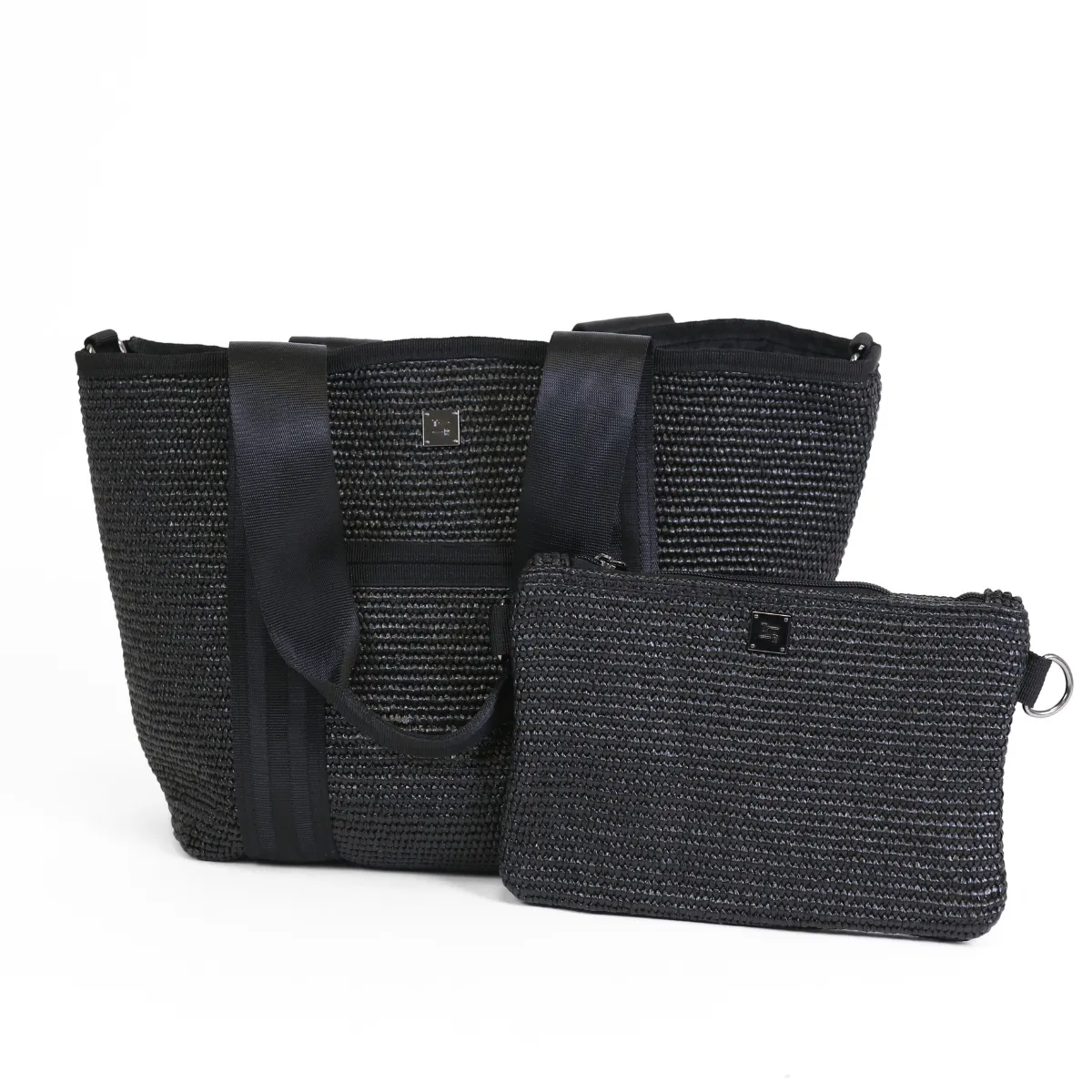 Capri Black Raffia