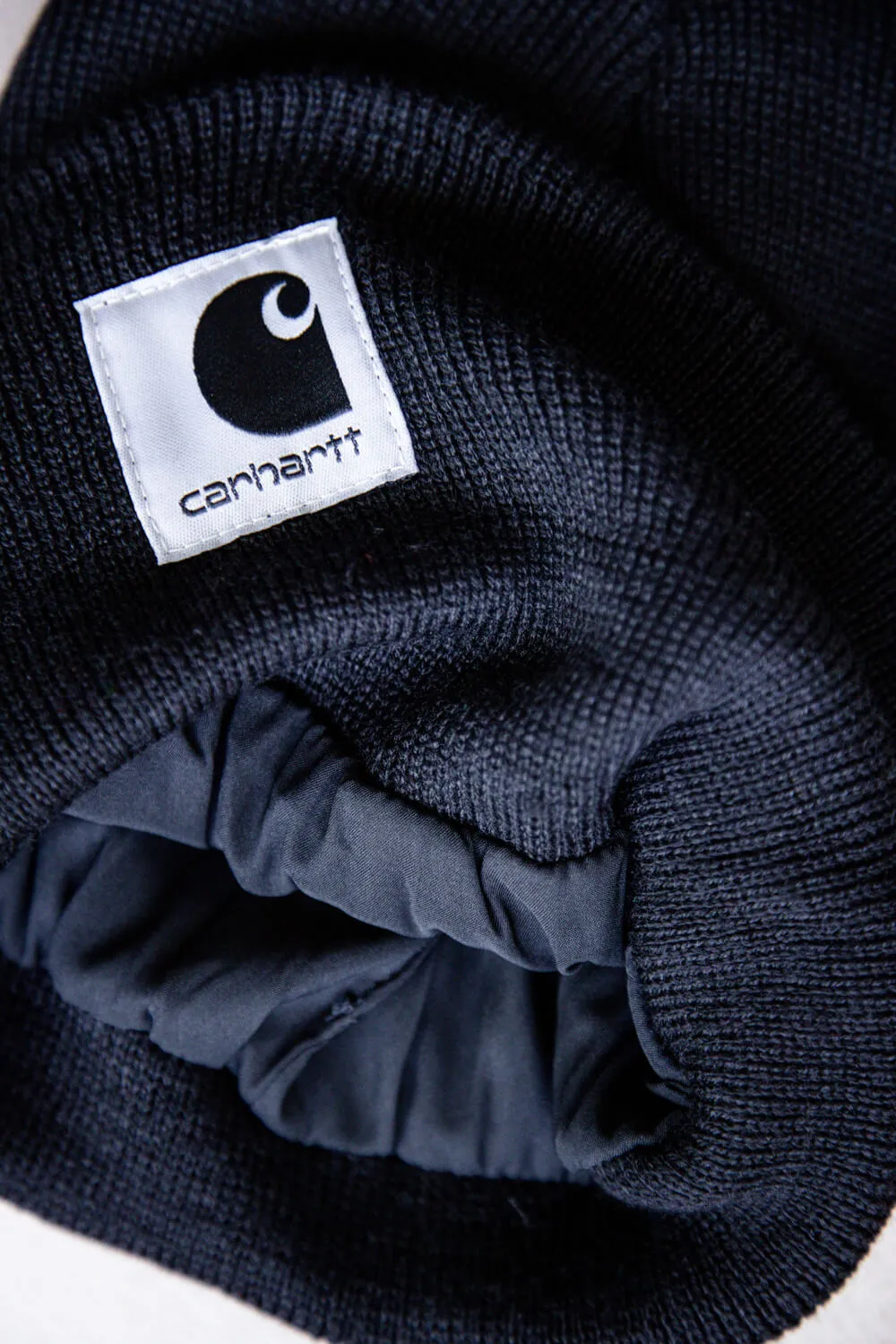 Carhartt Knit Satin Lined Beanie for Women in Black | 106425-BLK