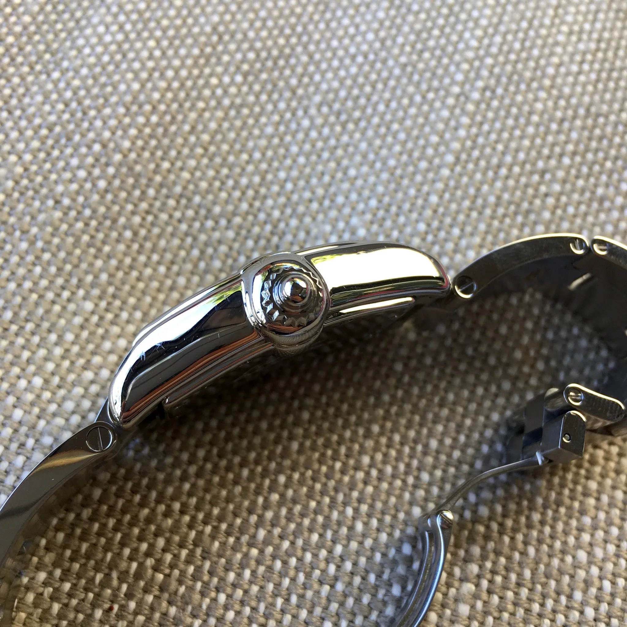 Cartier Roadster XL 2510 Steel Roman Large Size Black Automatic Watch