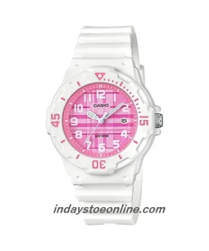 Casio Analog Women's Watch LRW-200H-4C Analog Cloth Strap Water Resistant Resin Glass