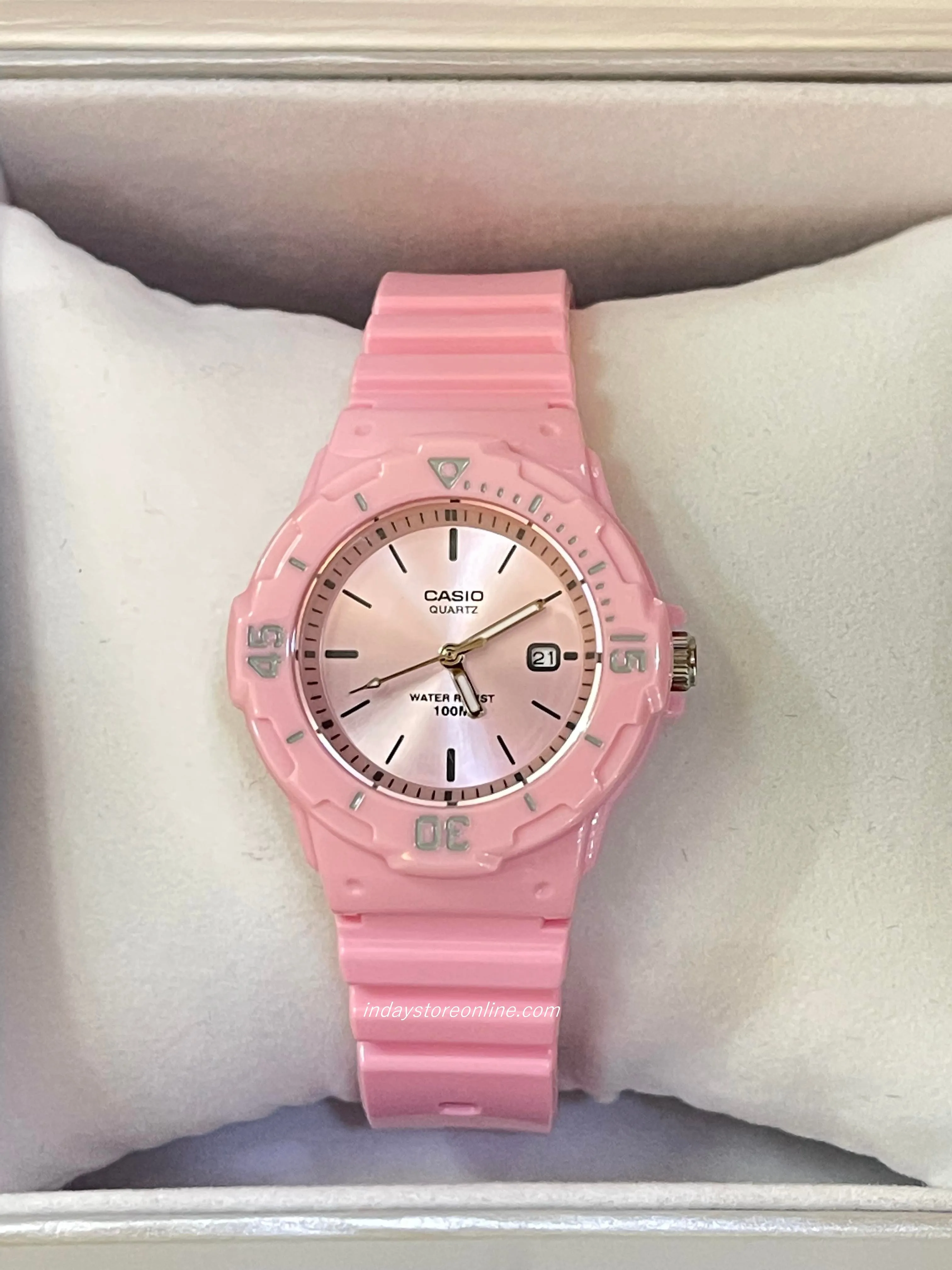 Casio Analog Women's Watch LRW-200H-4E4V Analog Resin Band Water Resistant Resin Glass